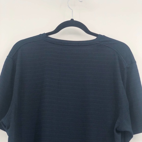 Michael Brandon Textured T-Shirt Short Sleeve Crewneck Black Large - Picture 5 of 9